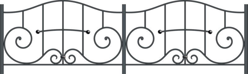Кованое ограждение для камина