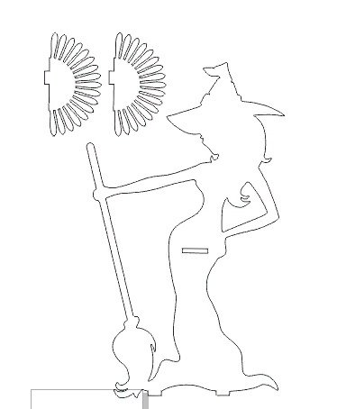 Трафарет салфетницы