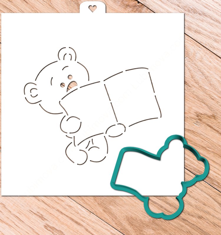 Трафарет для пряника Медвежонок