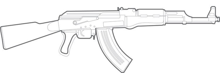 Ак74 автомат чертеж