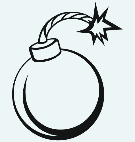 Бомба трафарет