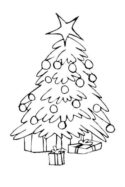 Новогодняя ёлка ракраска