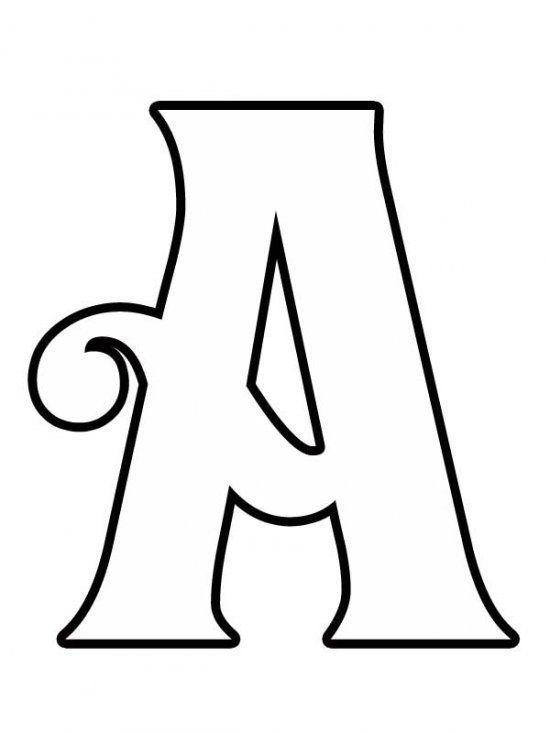 Красивые буквы контур