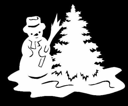 Новогодние вырезалки на окна