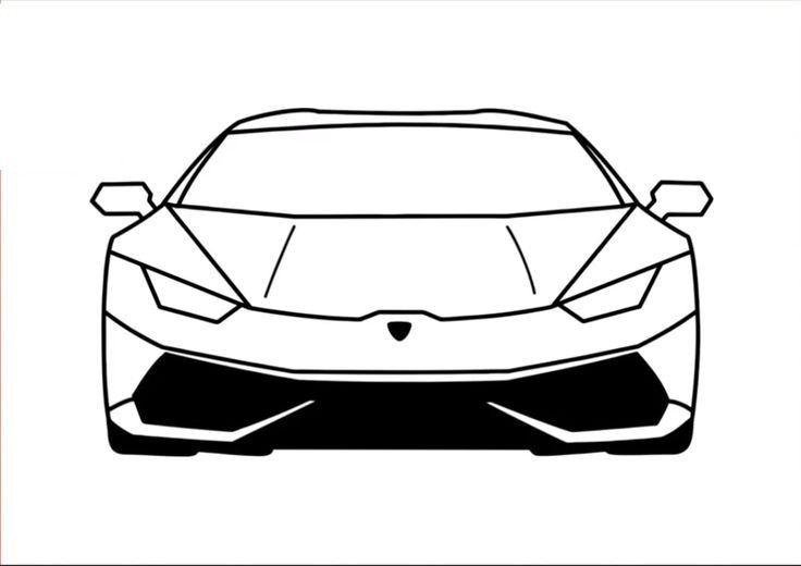 Рисунок Ламборгини Хуракан