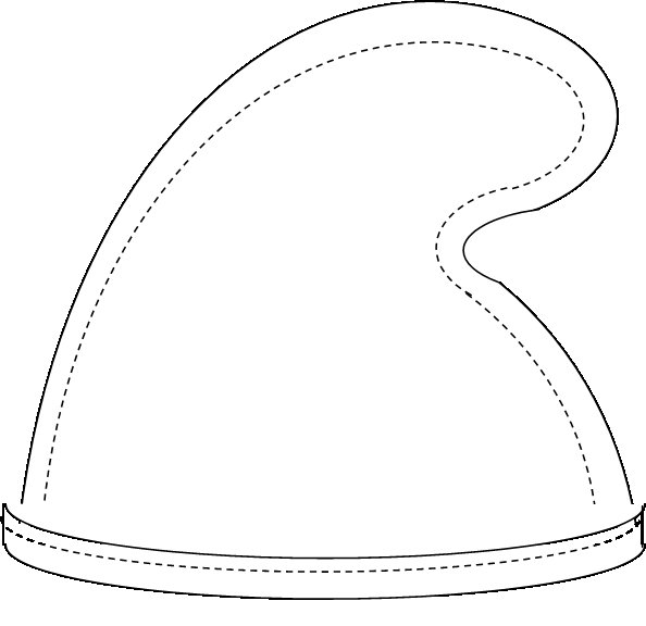 Шапка Смурфика выкройка