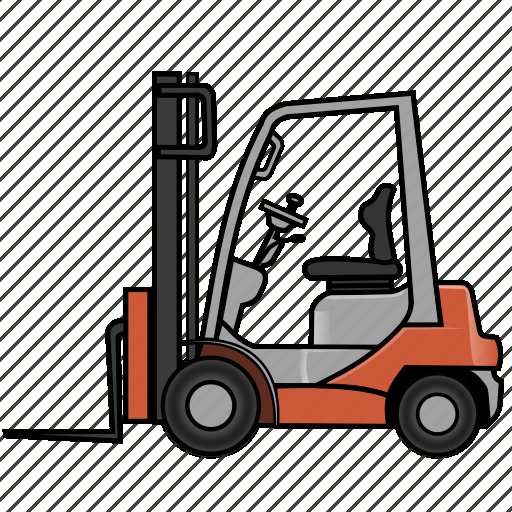 Трафарет вилочного погрузчика