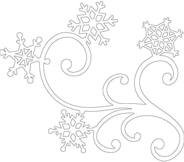 Трафарет "зимний узор"