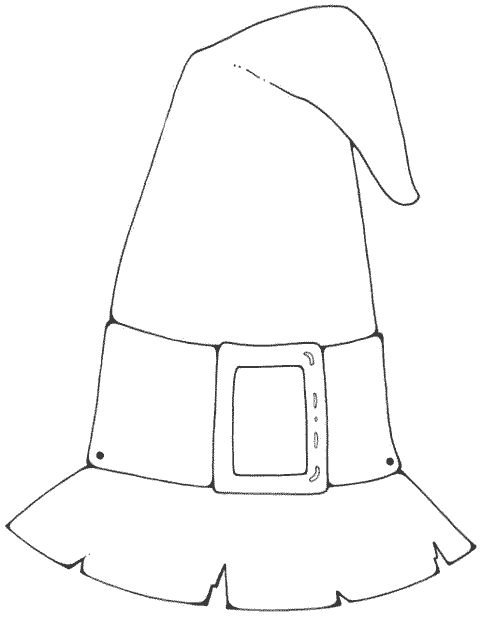 Шапка гнома раскраска