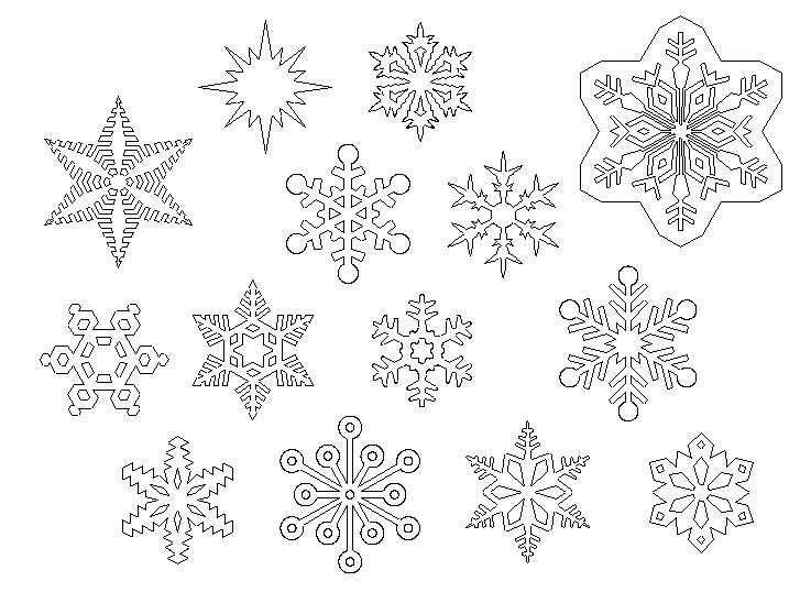 Снежинки для распечатки
