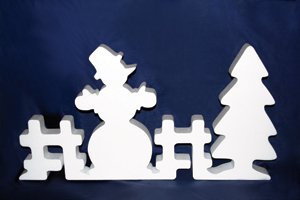 Novogodnie virezki iz penoplasta