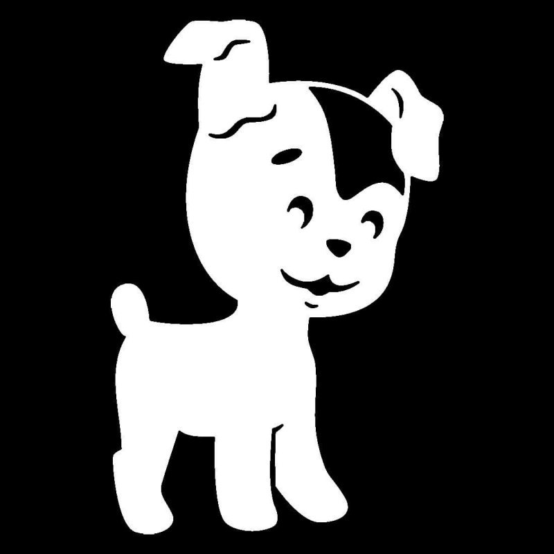 Трафарет собачки