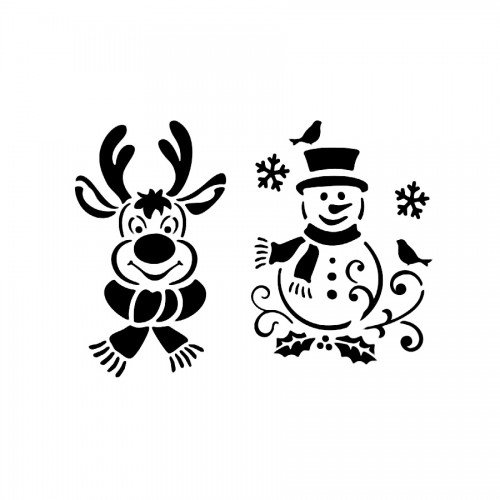 Трафареты для росписи окон