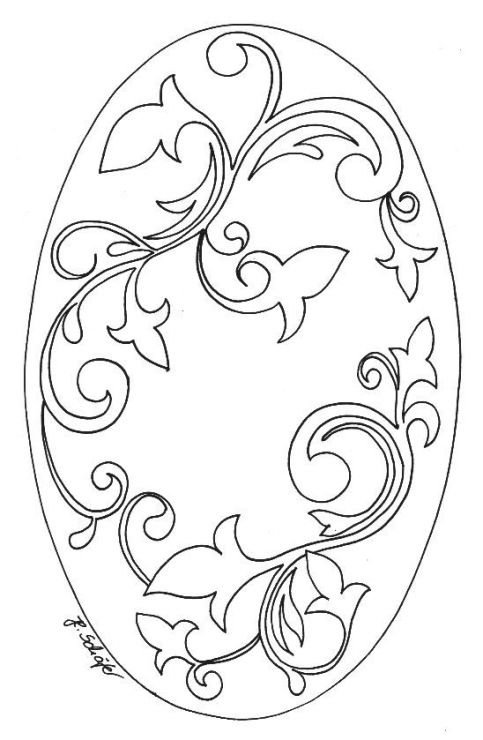 Овальные узоры для росписи