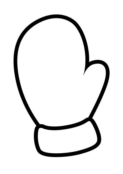 Раскраска. Рукавичка