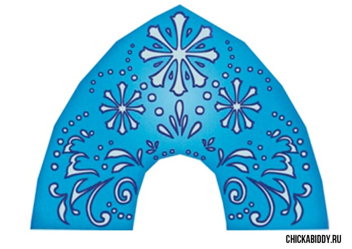 Рисование кокошника