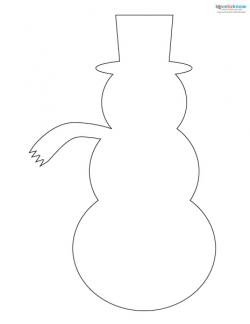 Снеговик из пенопласта шаблоны для вырезания