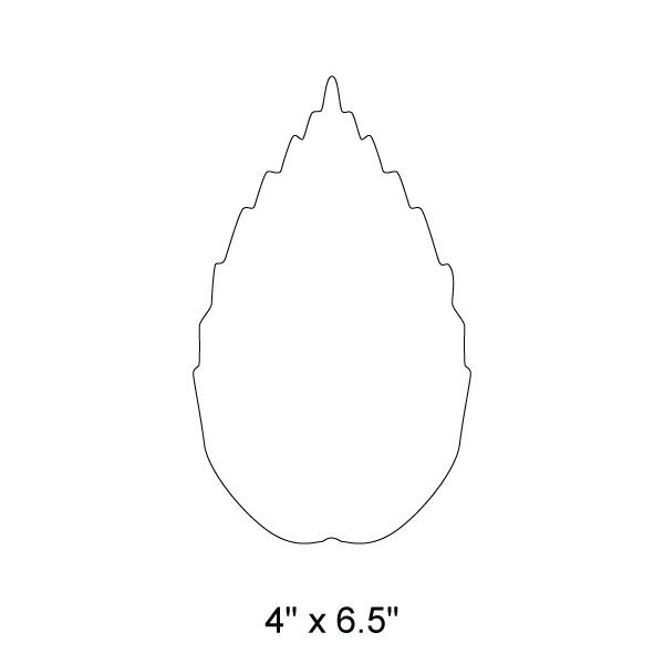 Лепесток трафарет