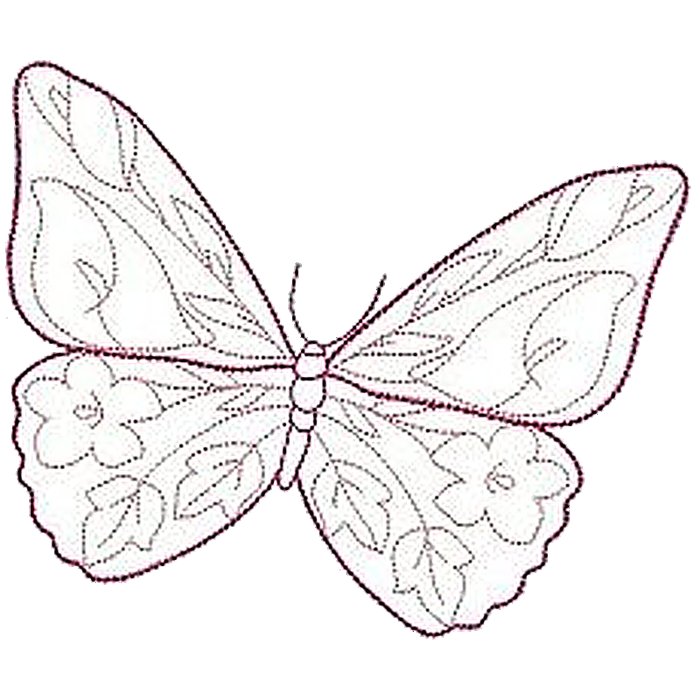 Эскиз бабочки для вышивки