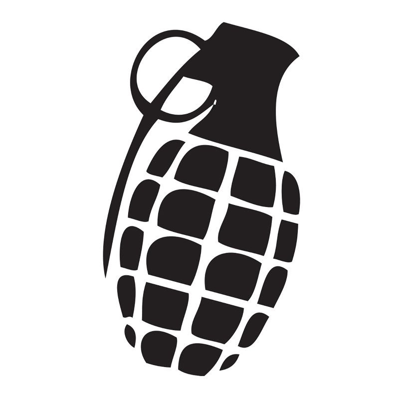 Граната трафарет