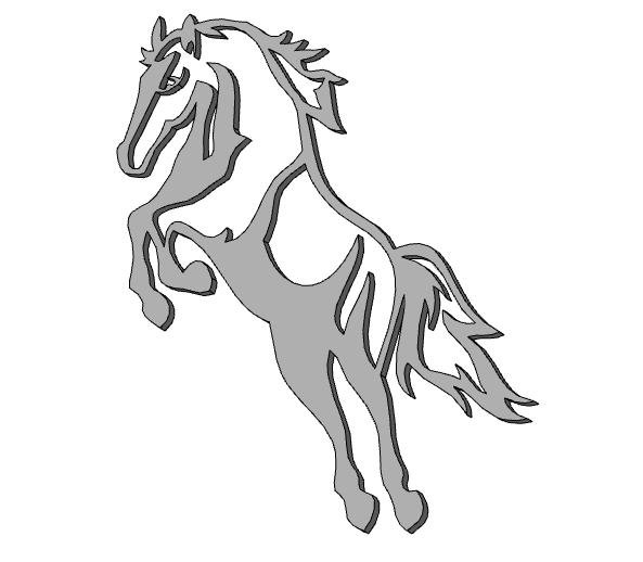 Лошадь лазерная резка