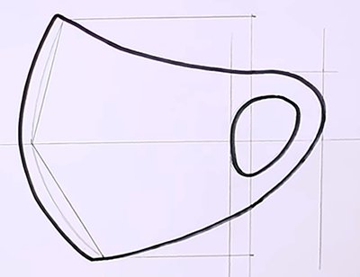 Трафарет маски для лица медицинские