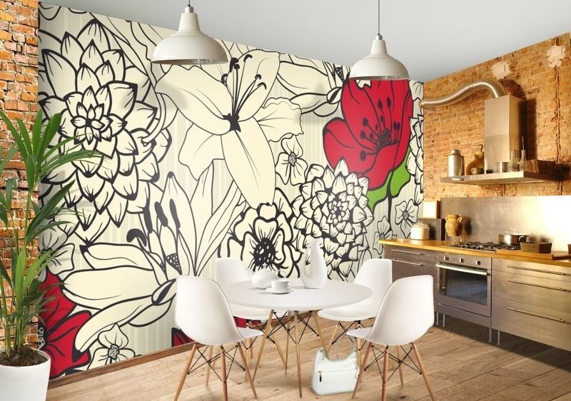 Современная роспись стен