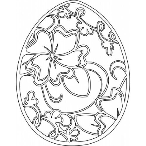 Трафарет яйцо пасхальное