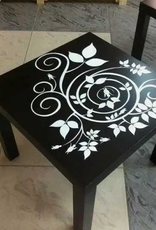 Роспись журнального столика