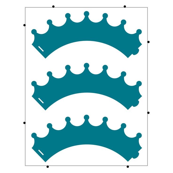 Форма короны для вырезания