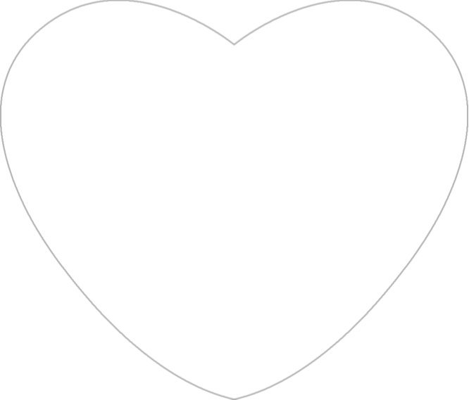 Белое сердечко