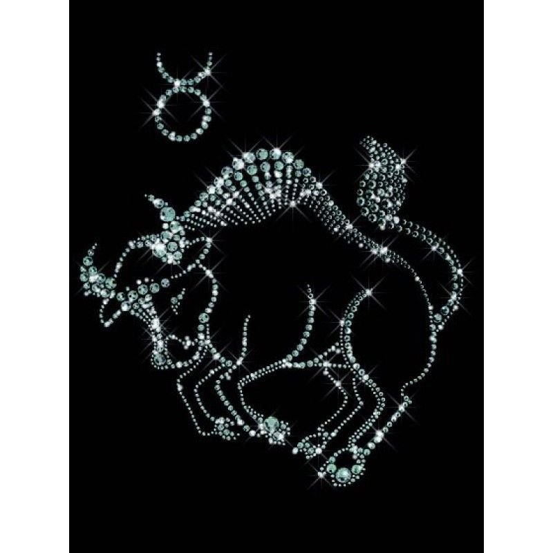 Телец стразами