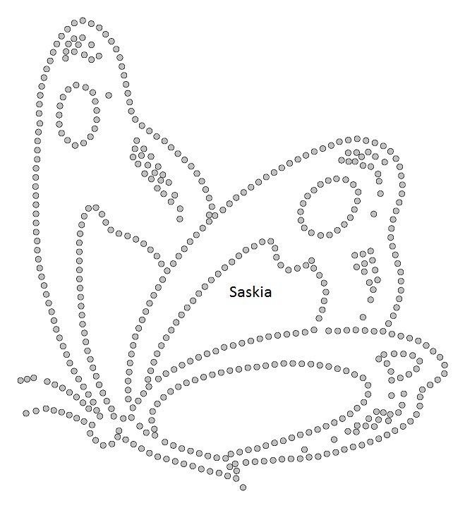 Трафарет для вышивания бисером