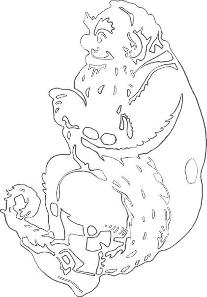 Сказочные персонажи на новый год на окна