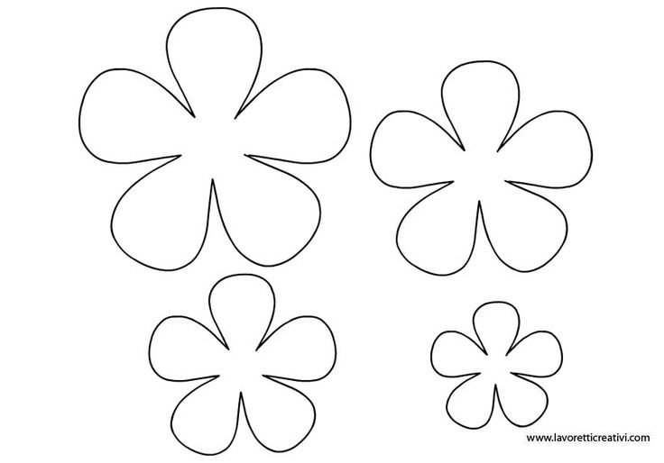 Трафареты для объемных цветов