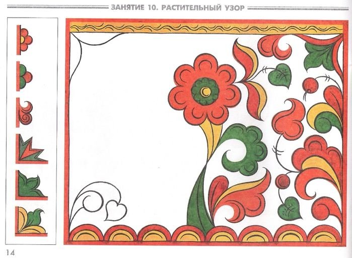 Роспись Северной Двины пермогорская роспись