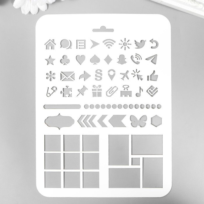 Трафарет мини крыла