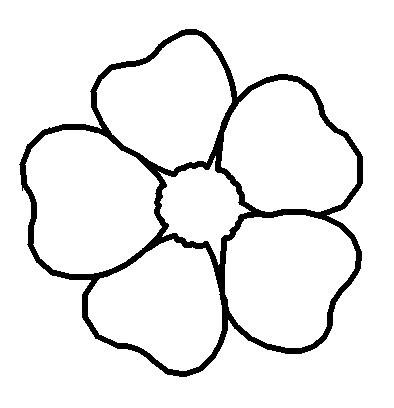 Цветок шаблон