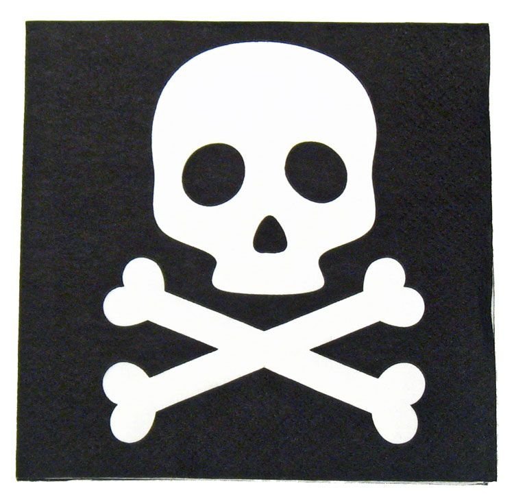 Череп с костями трафарет