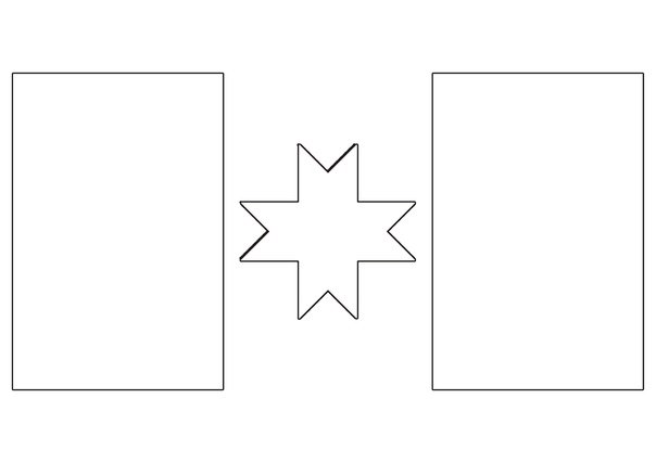 Раскраска Удмуртский флаг