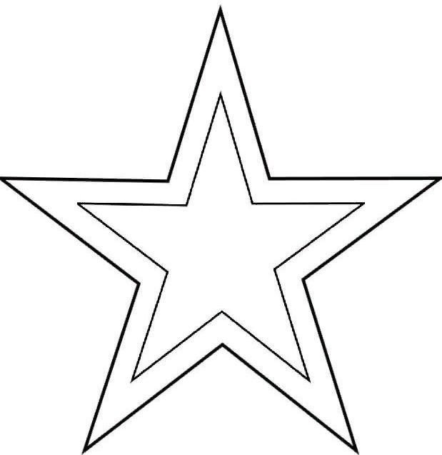 Трафарет для вырезания звезд