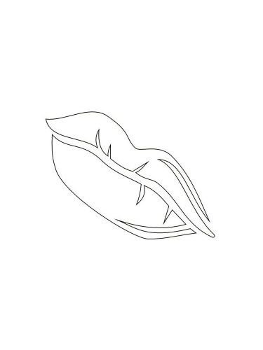 Трафарет губы для вырезания