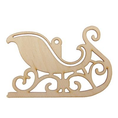 Сани резные из фанеры