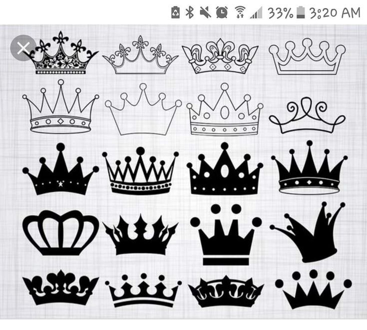 Корона рисунок
