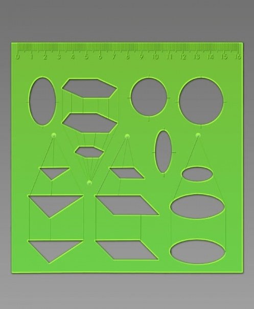 Трафарет стереометрии тт71