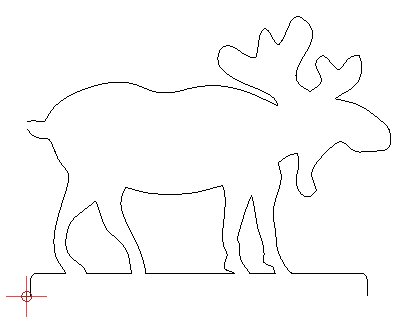 Макет лося 2д