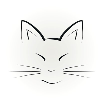 Силуэт кошачьей мордочки