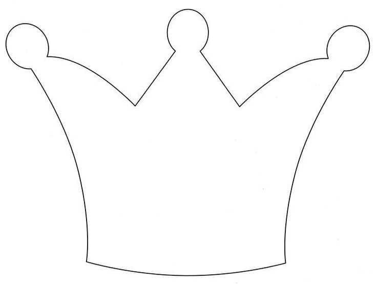 Корона трафарет для вырезания