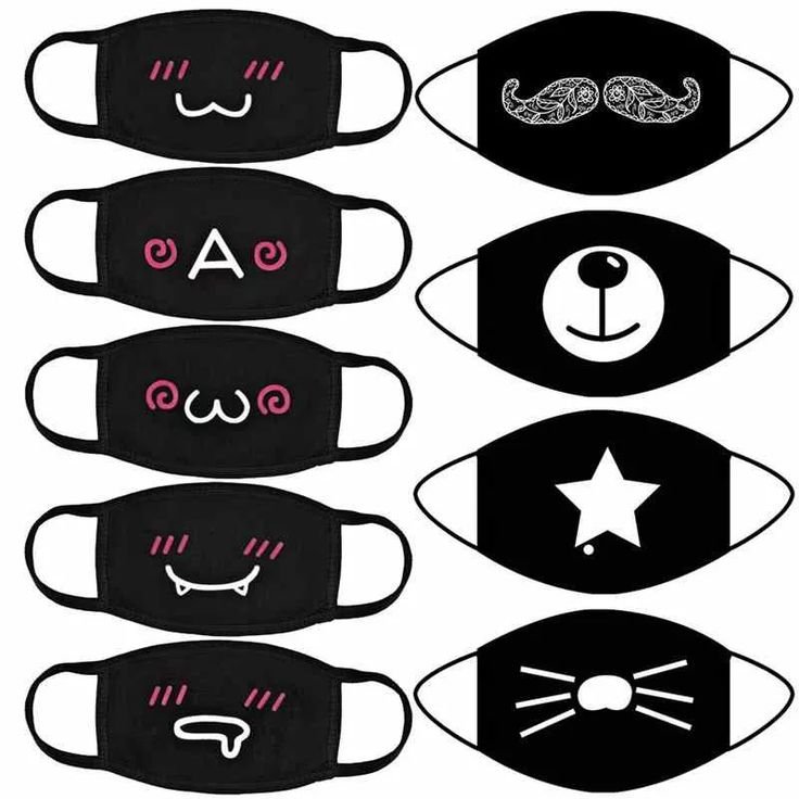 Шаблон маски для лица медицинские