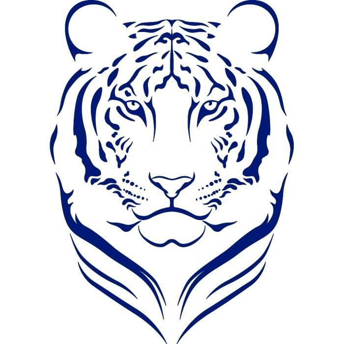 Трафарет тигра